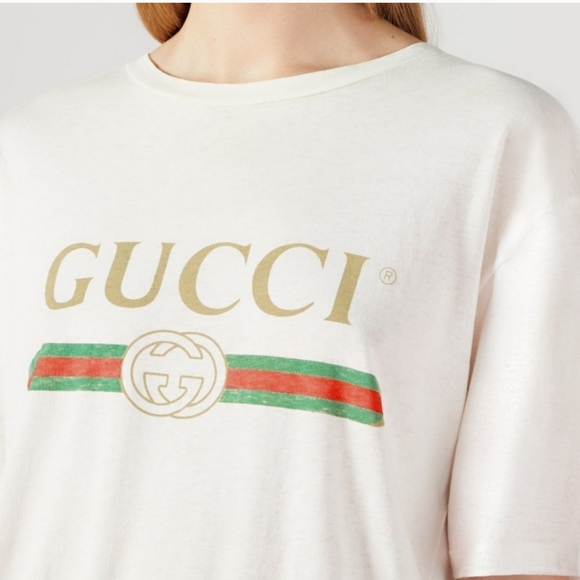 Authentic Gucci Oversized Weathered T-Shirt - Picture 6 of 11